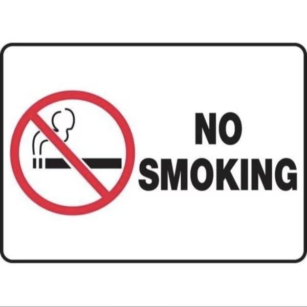 Accuform SAFETY SIGN NO SMOKING 10 in X 14 in FRMSMK948XT - main